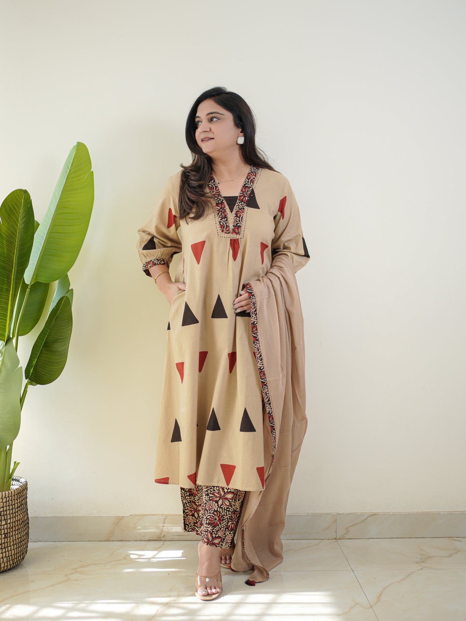 Desert Muse Printed Kurta Set with Dupatta