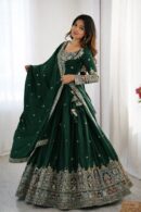 Rust Regal Embroidered Bridal Lehenga Set