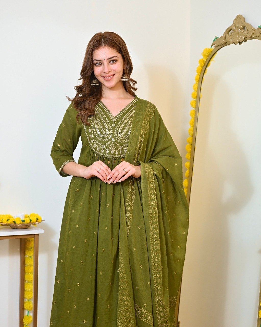 Terracotta Royale Embroidered Kurta - Image 9